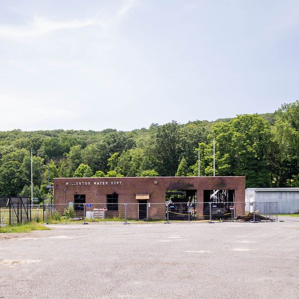 Water Department demolition awaiting preparation work