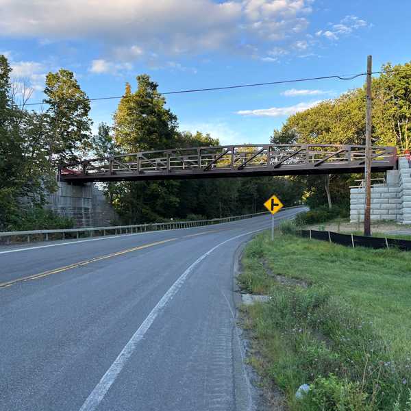 Harlem Valley Rail Trail bridge placed over Route 22