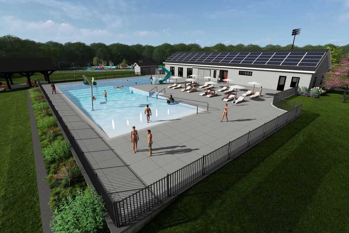 New pool and poolhouse expected to open next year