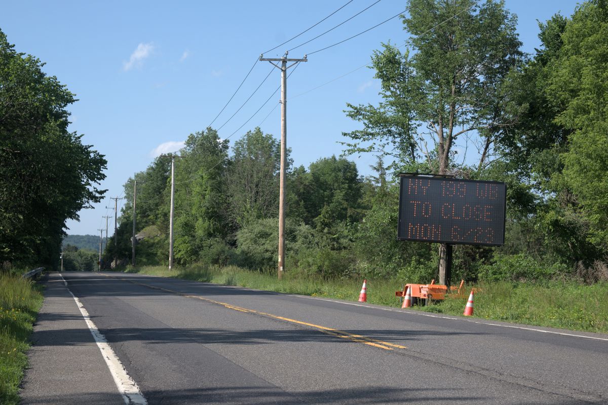 Route 199 closed between Chase Road and Schultz Road in Pine Plains