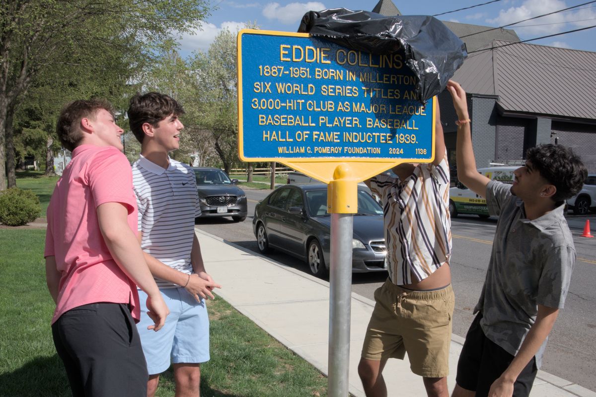 New Millerton marker commemorates birthplace of local legend Eddie Collins
