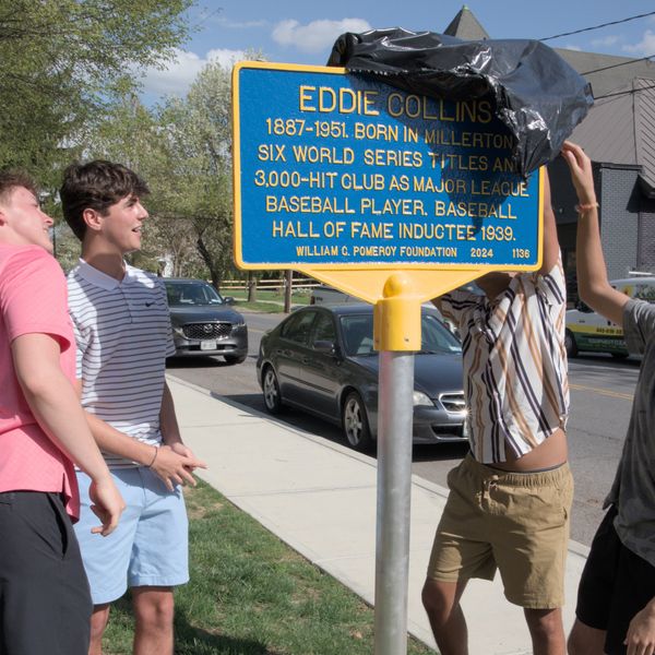 New Millerton marker commemorates birthplace of local legend Eddie Collins