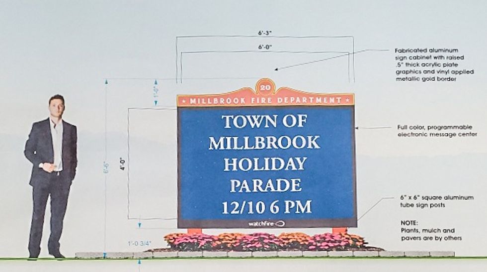 Millbrook Hook & Ladder Co. #1 comes under fire for newly proposed sign