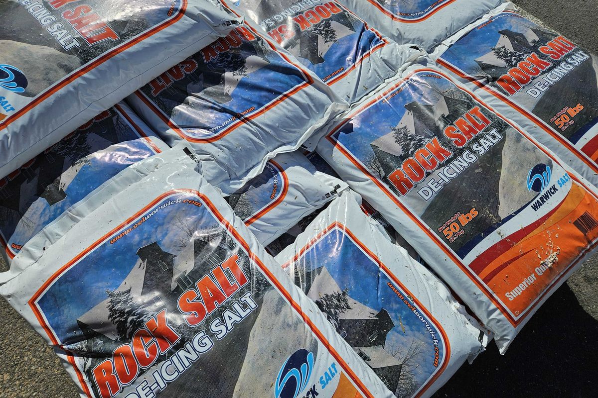 Icy February eats into road salt, sand stockpiles