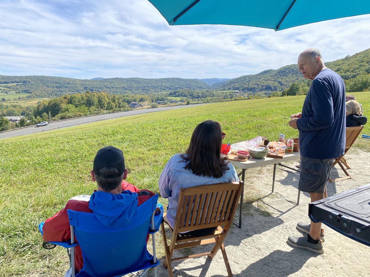 The view from Delavergne Hill