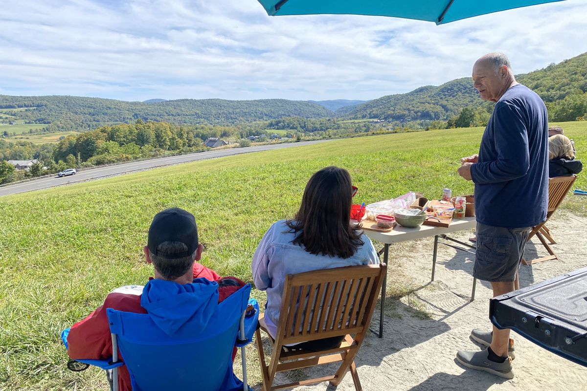 The view from Delavergne Hill
