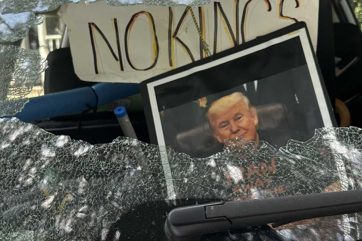 Car displaying anti-Trump messages vandalized in Millerton driveway