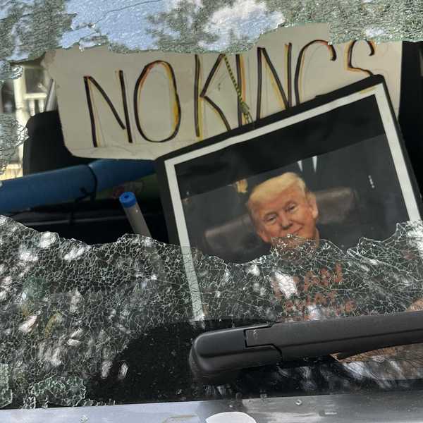 Car displaying anti-Trump messages vandalized in Millerton driveway