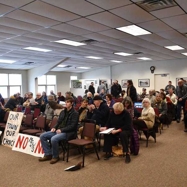 Copake turns out
to testify at state hearing