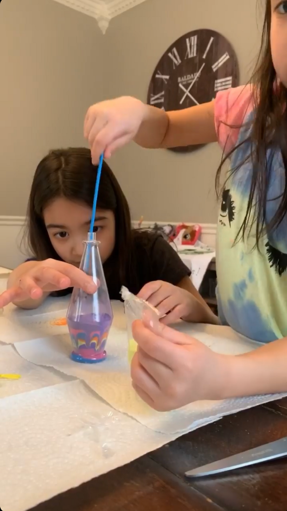 A working mother finds time for crafts, school