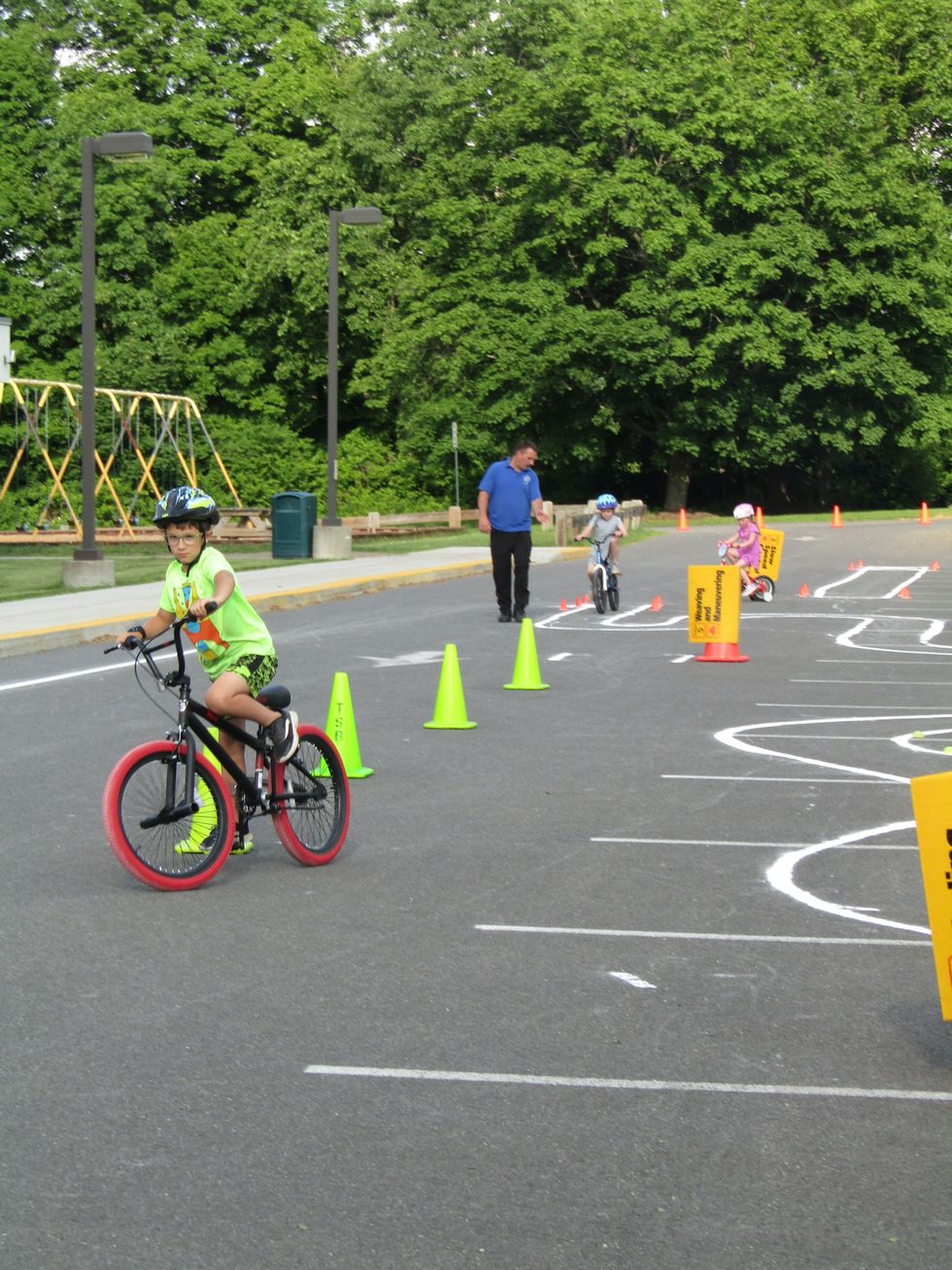 A bike rodeo  and safety clinic