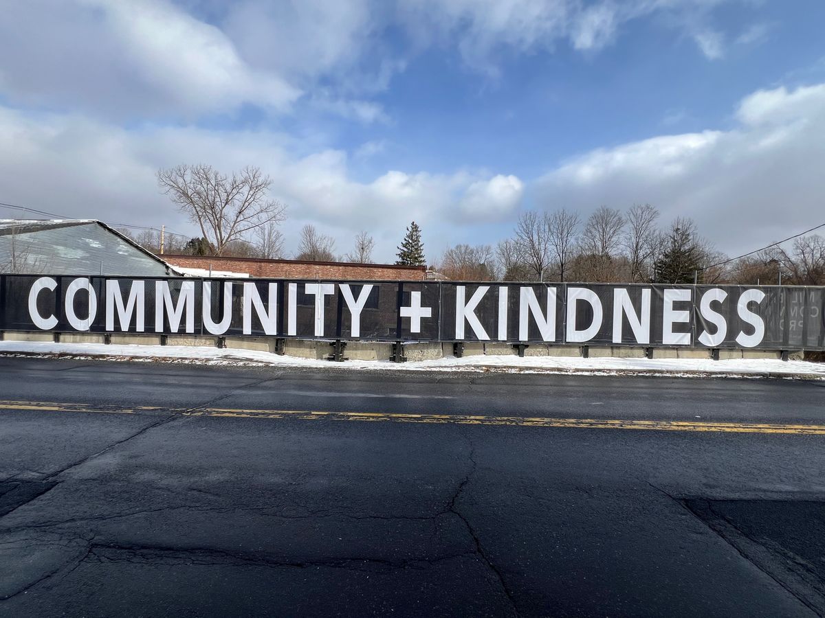 Sign on Route 22 in Millerton is an effort to combat intolerance