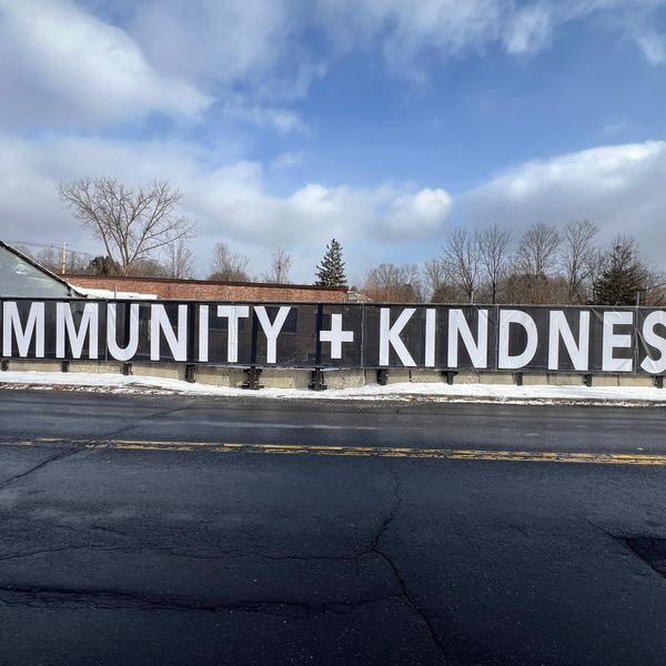 Sign on Route 22 in Millerton is an effort to combat intolerance