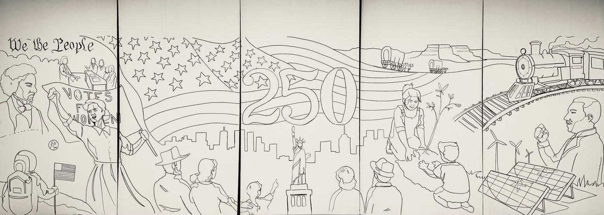 An invitation to paint a community mural in Torrington