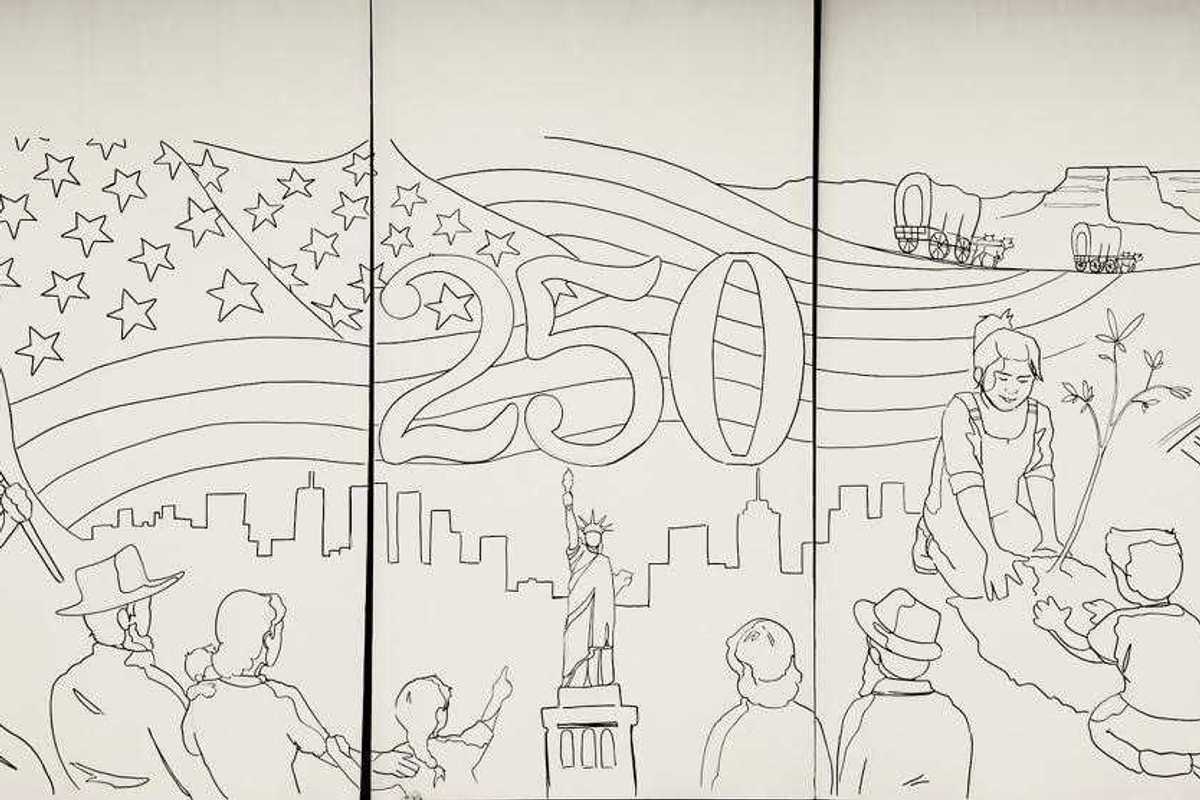 An invitation to paint a community mural in Torrington