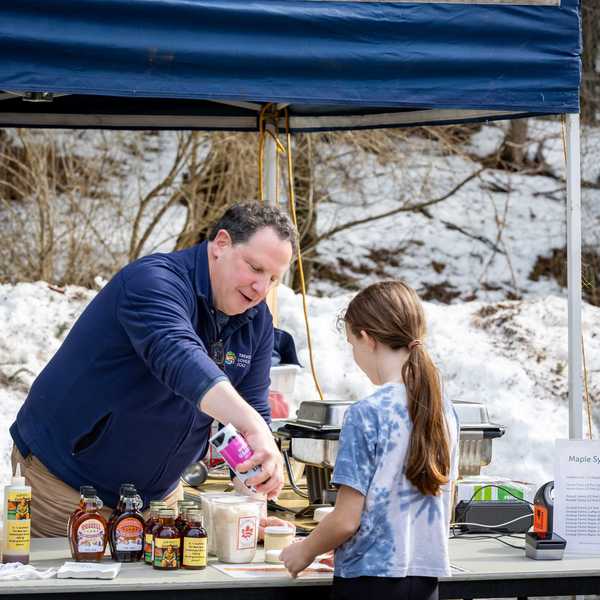 ‘Maple Syrup Madness’ draws visitors to Trevor-Lovejoy Zoo for sweet treats