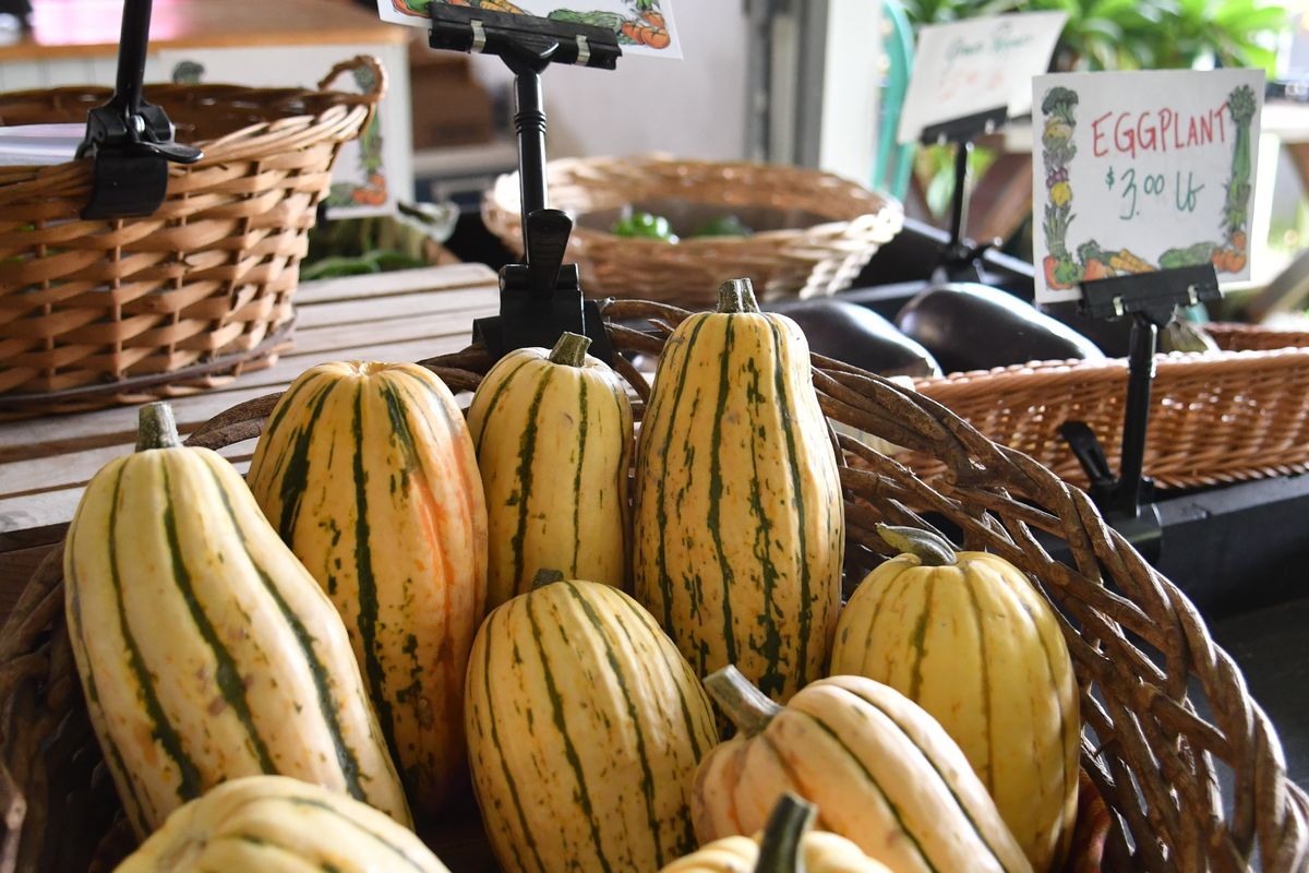 Farm stands abound with produce, meats