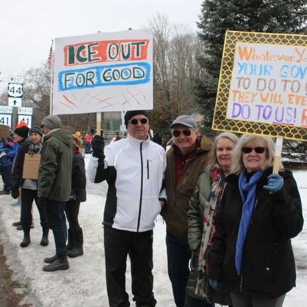 Demonstrators in Salisbury call for justice, accountability