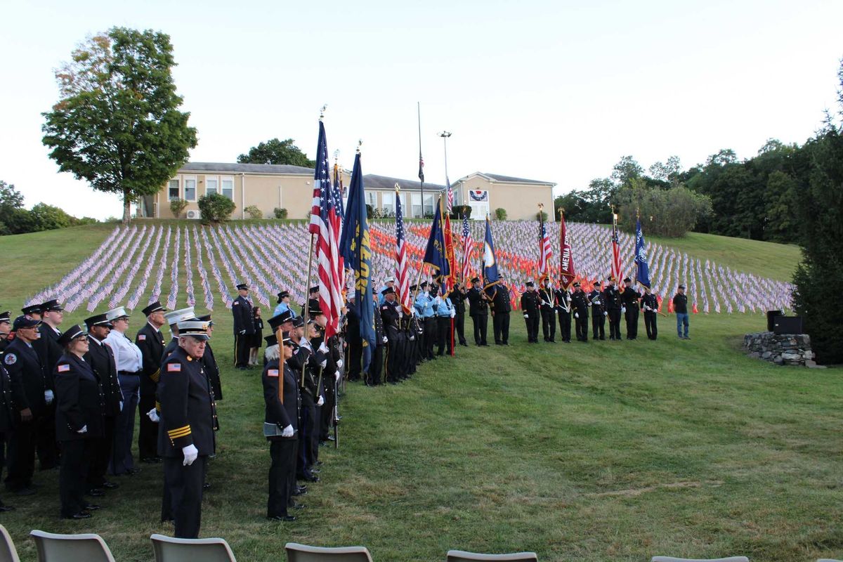 Nearly 3,000 flags mark the 25th anniversary of Sept. 11