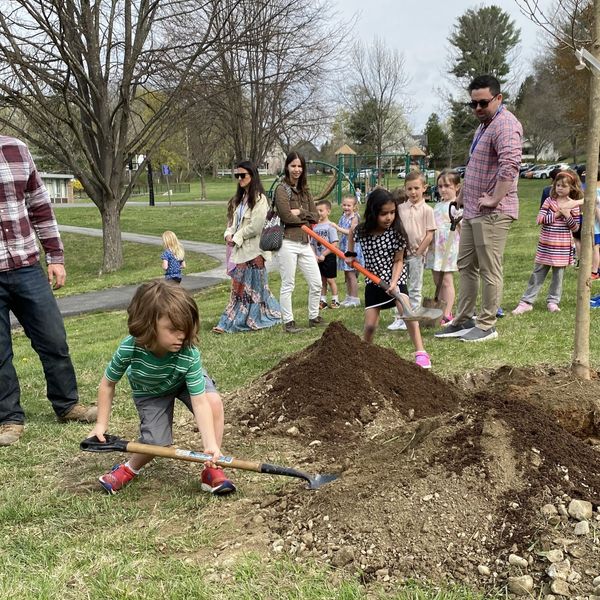 Elm Drive School students dig in to observe National Arbor Day