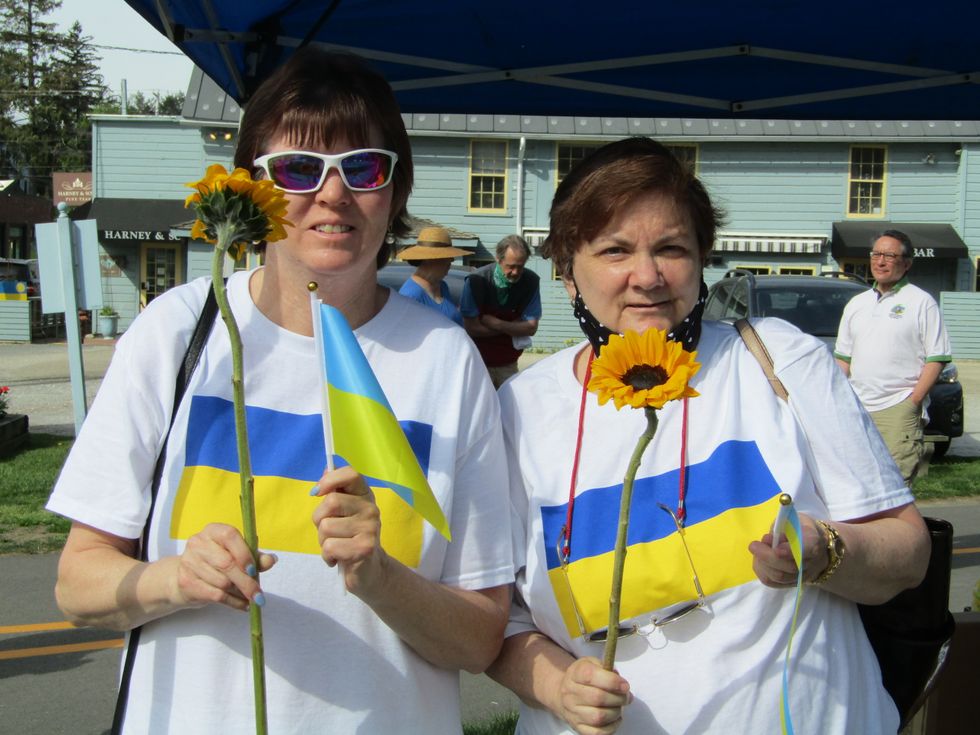 Millerton Walks for Ukraine in unity 