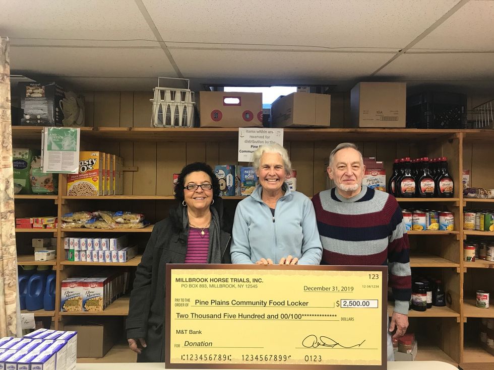 Millbrook Horse Trials donates to Pine Plains Food Locker