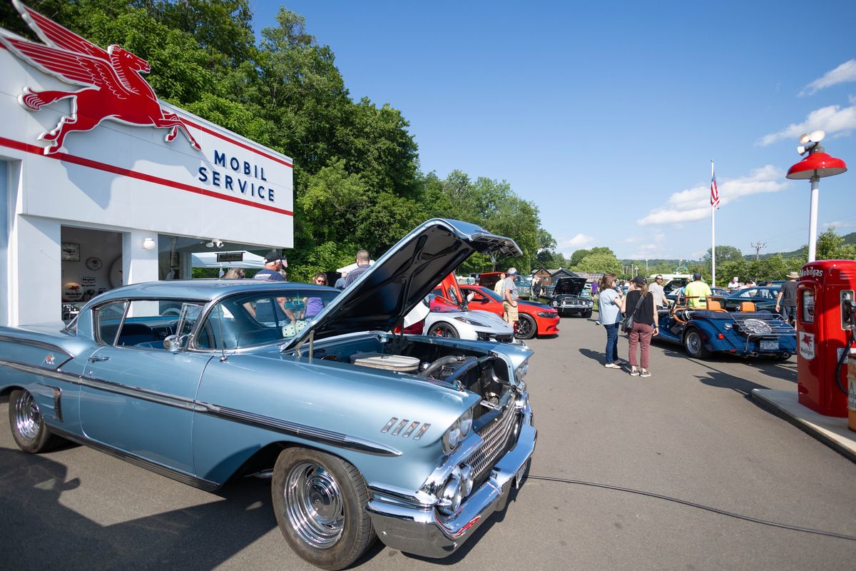 Show of American muscle convenes at Millerton’s restored Mobil station