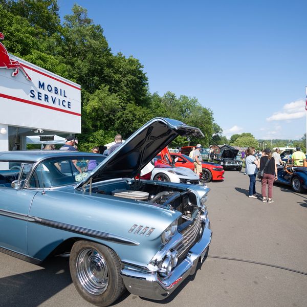 Show of American muscle convenes at Millerton’s restored Mobil station