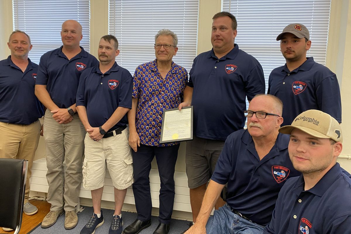 Amenia Fire Co.,
Ropes Rescue Team honored by town