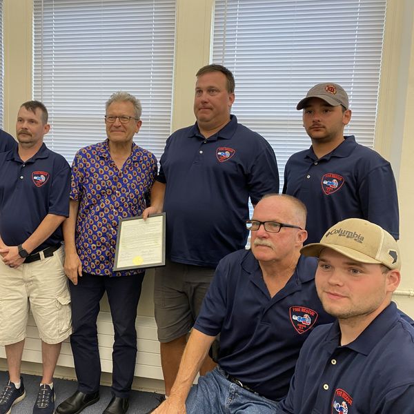 Amenia Fire Co.,
Ropes Rescue Team honored by town