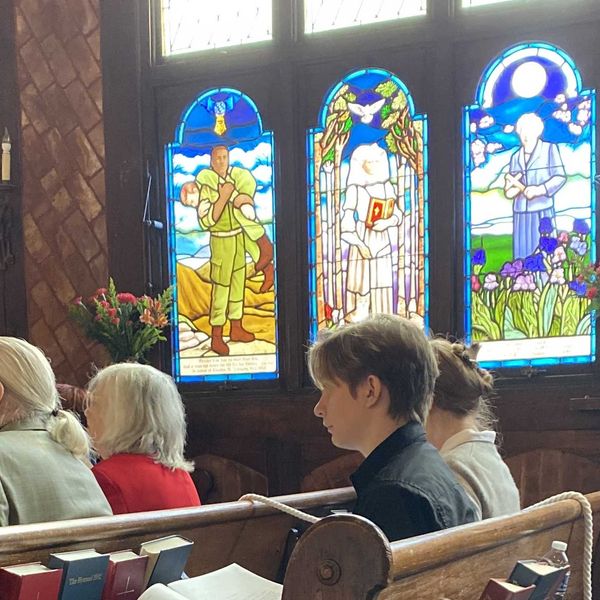 New stained-glass window honors local medal of honor recipient