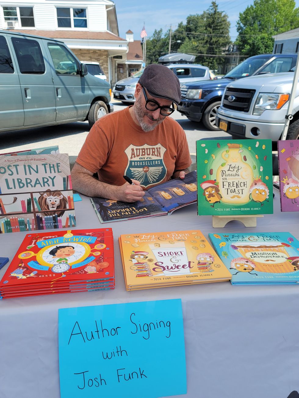 Children’s author  visits farmers market