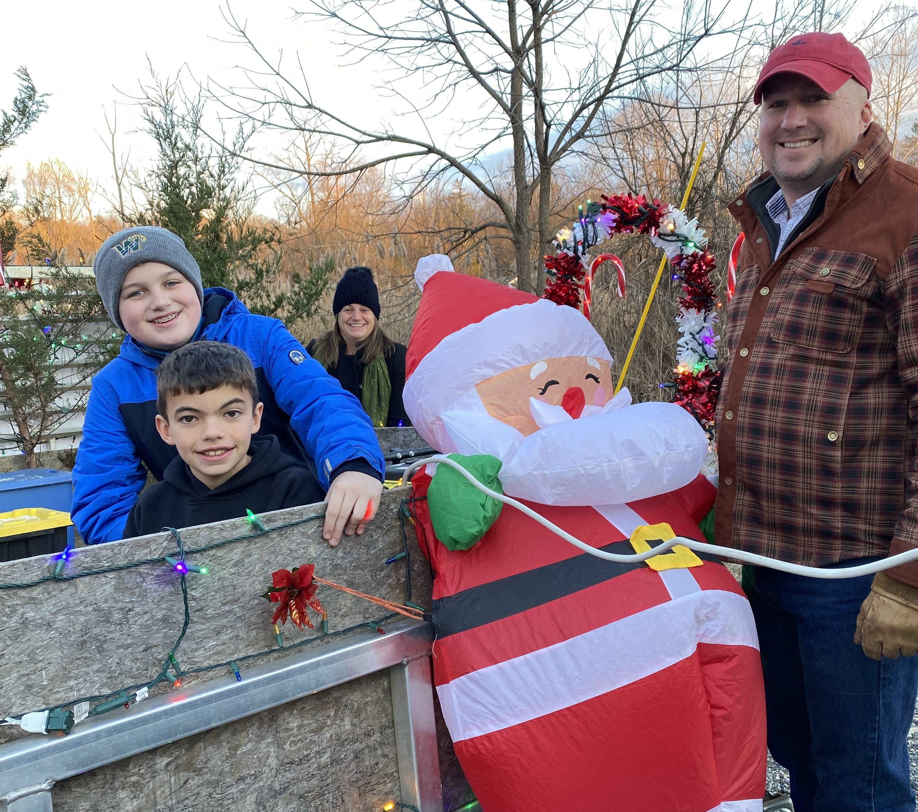 Santa smiles