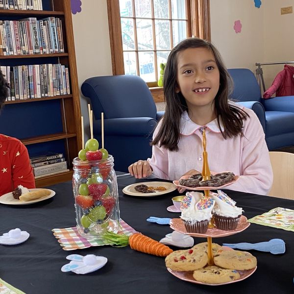 Children’s tea time at the library