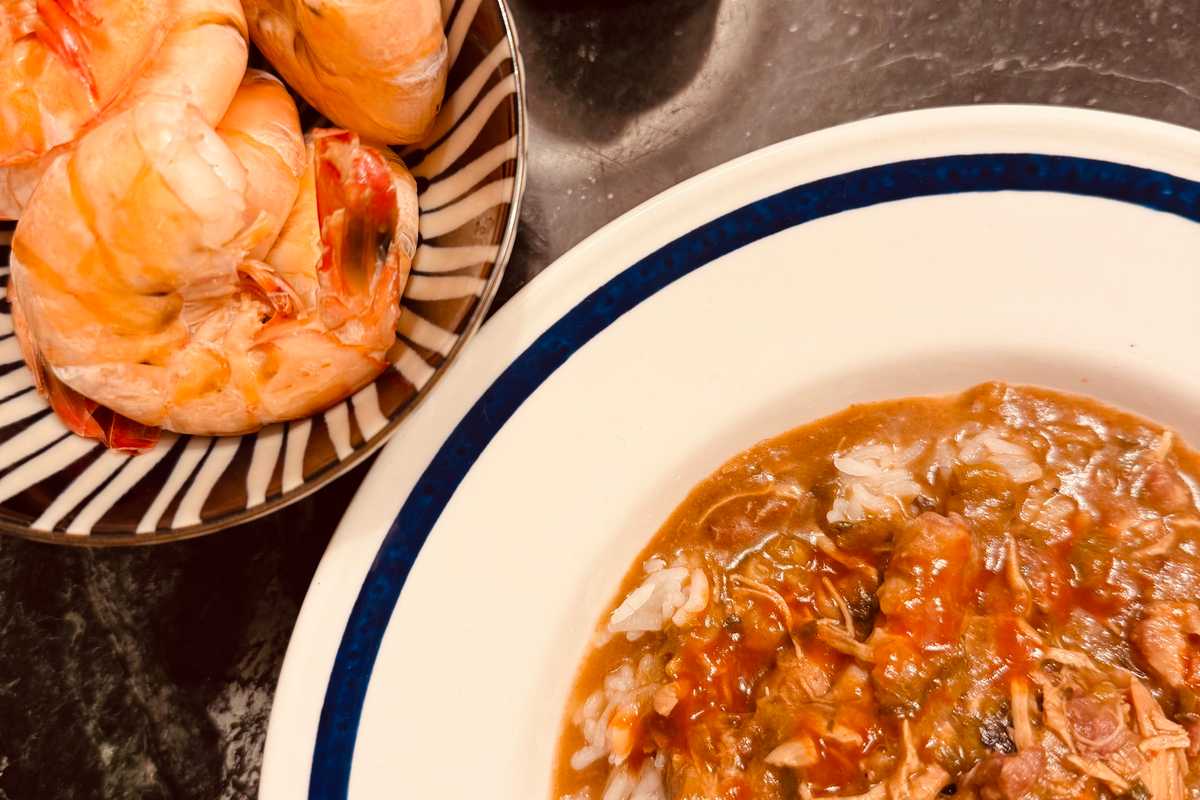 Chicken and sausage gumbo