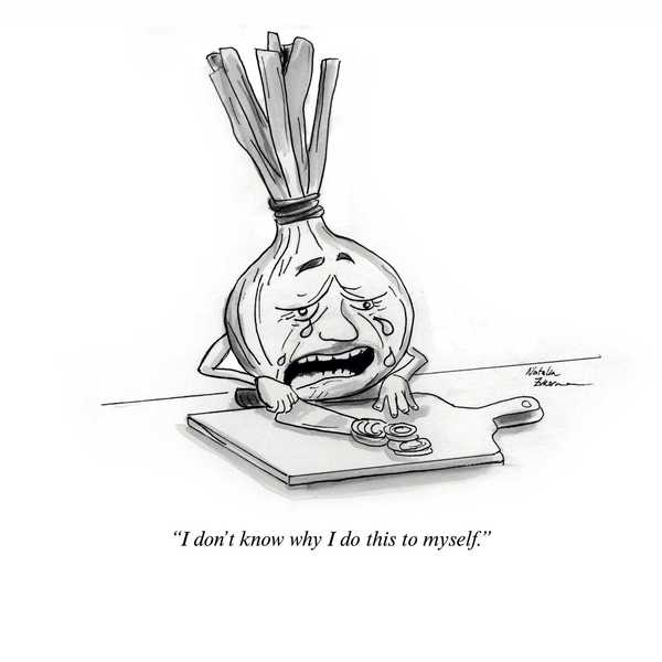 Cutting onions