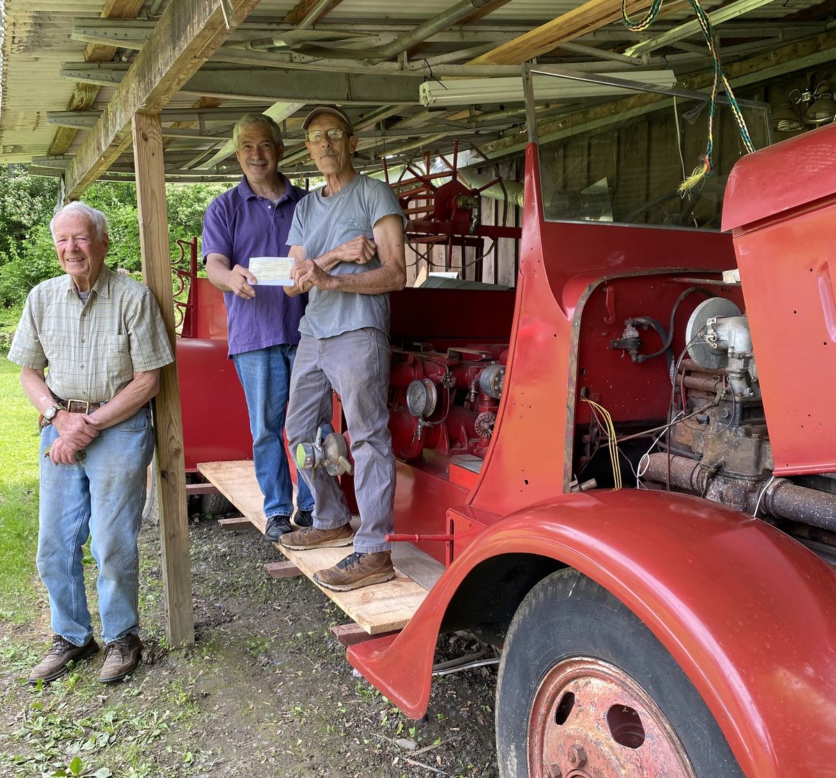Fire truck restoration project boosted by historical society support