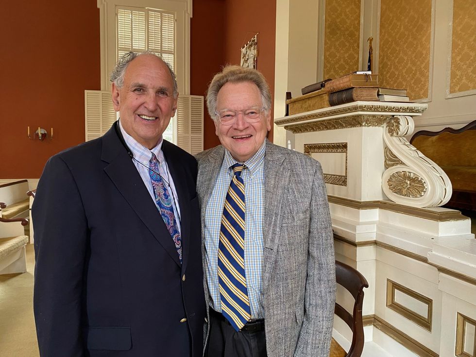 A rabbi and a minister meet at the pulpit
