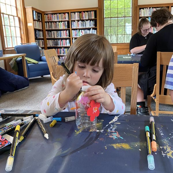 Amenia Free Library craft event
yields feeders for hummingbirds