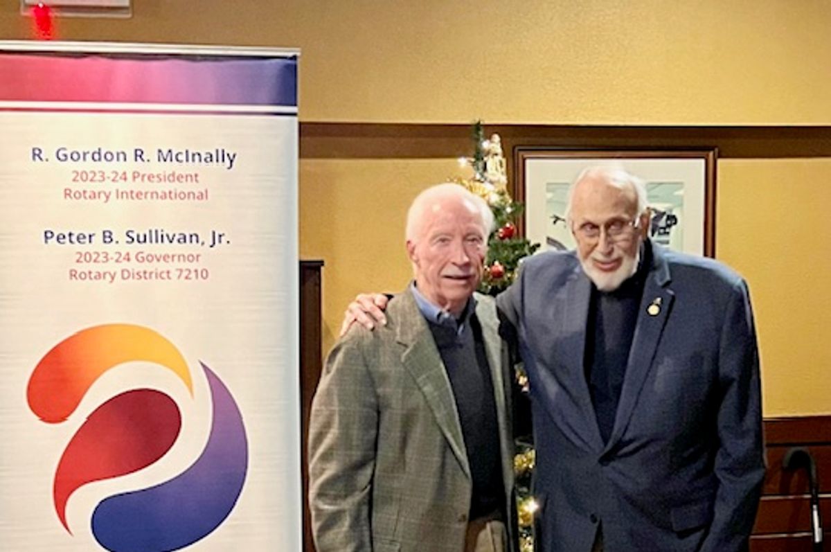 Brinckerhoff made honorary member by Millbrook Rotary Club