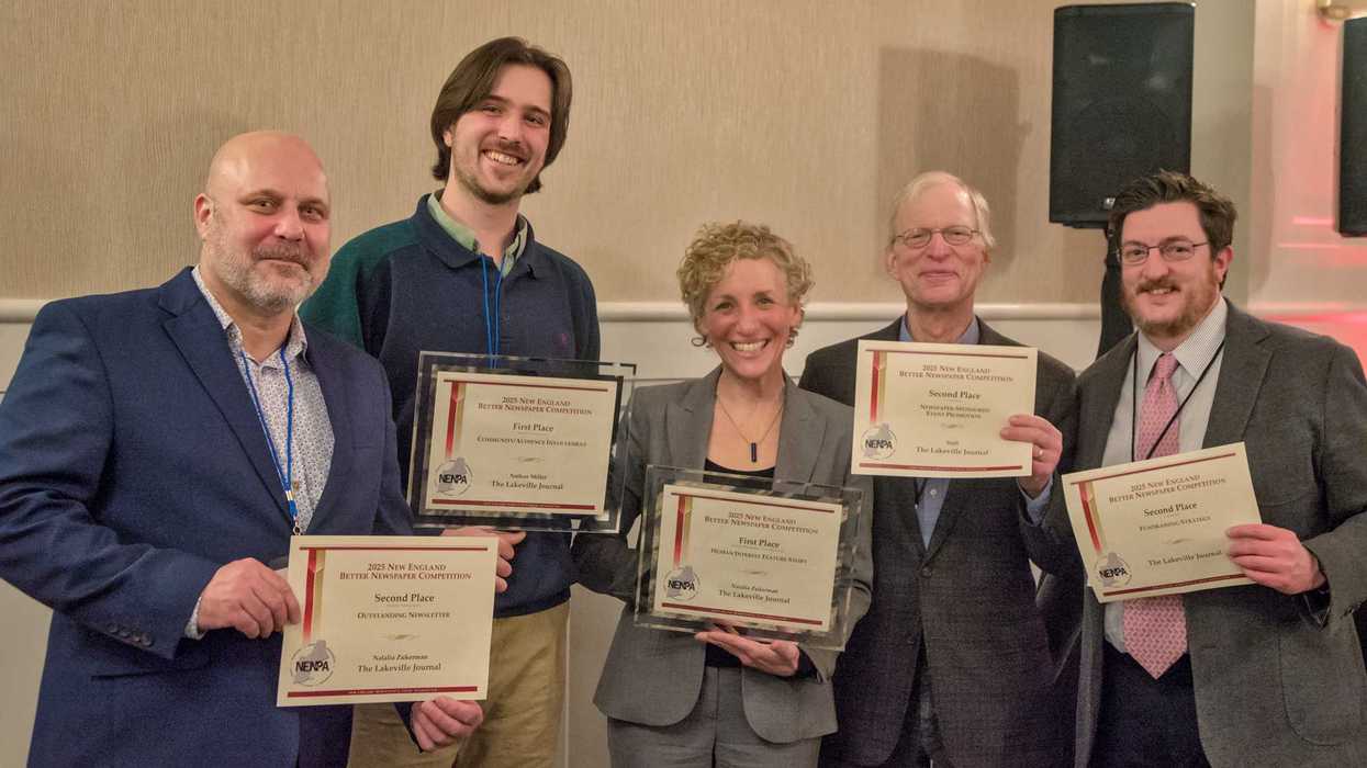 Lakeville Journal earns top honors at New England newspaper awards