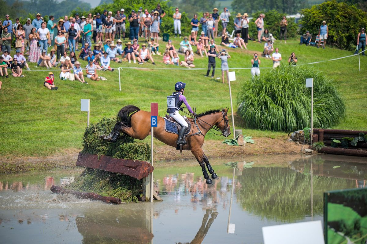 Running through the smoke at the 40th annual Horse Trials