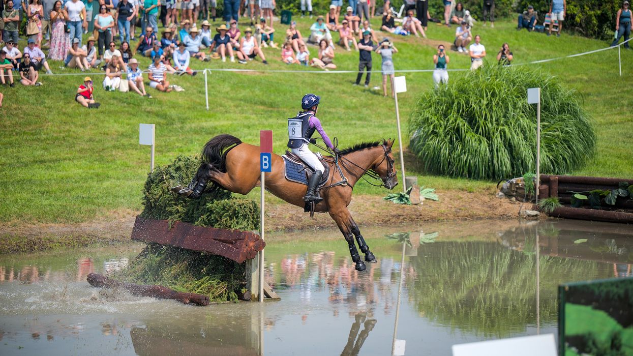 Running through the smoke at the 40th annual Horse Trials