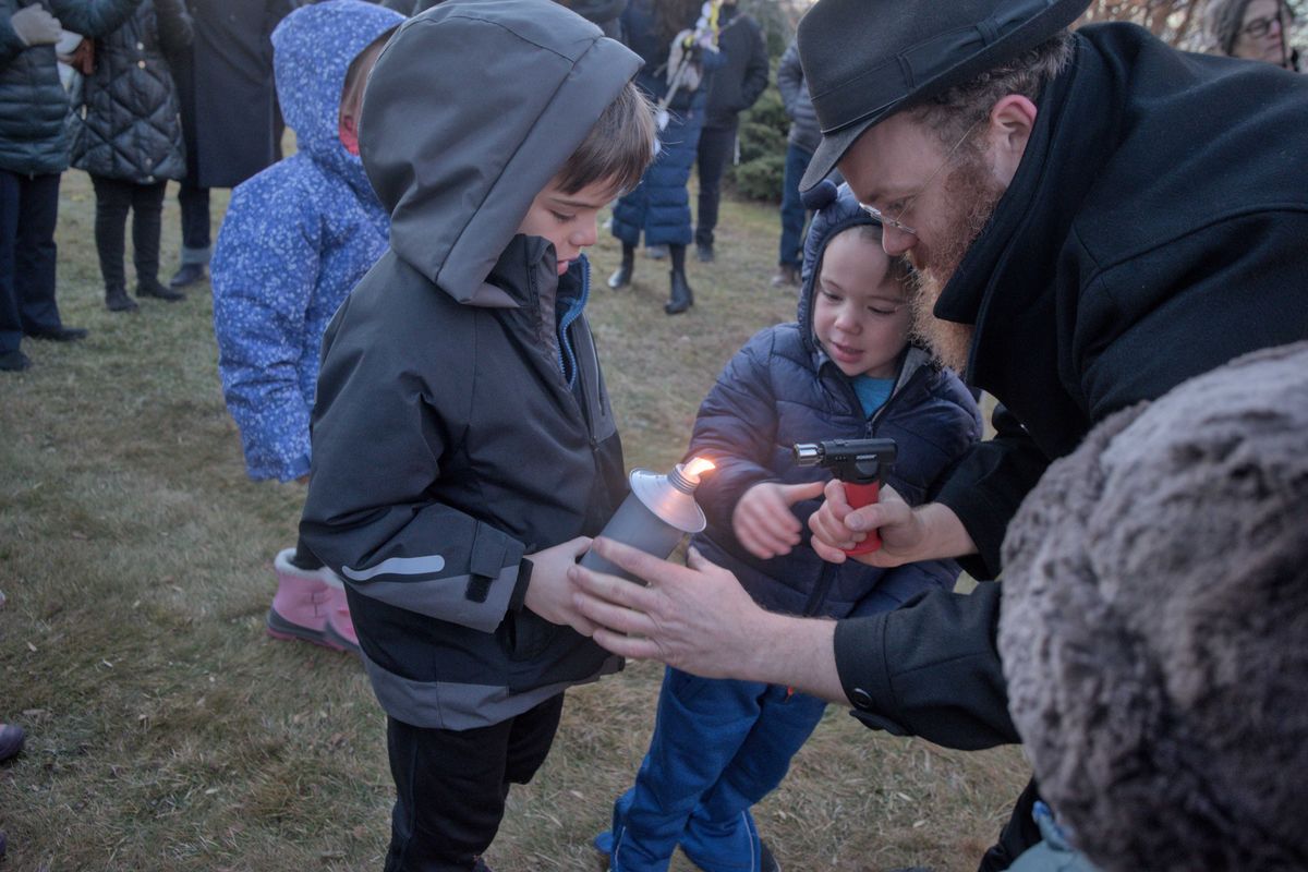 Celebrating Hannukah at Millbrook's Thorne Building