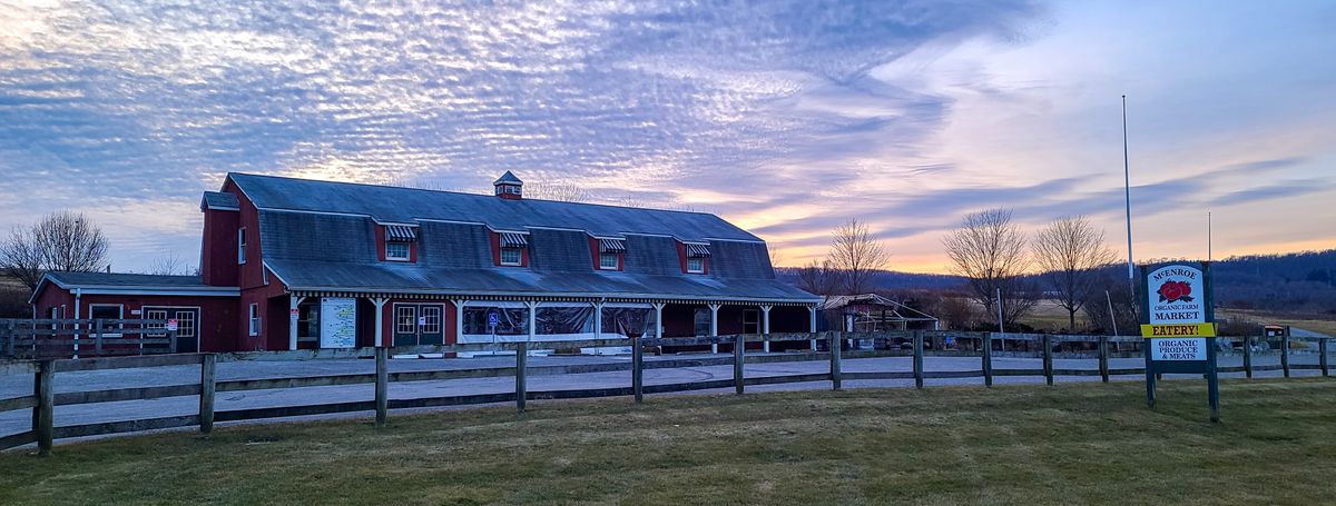The sun sets on McEnroe’s Farm Stand and Eatery
