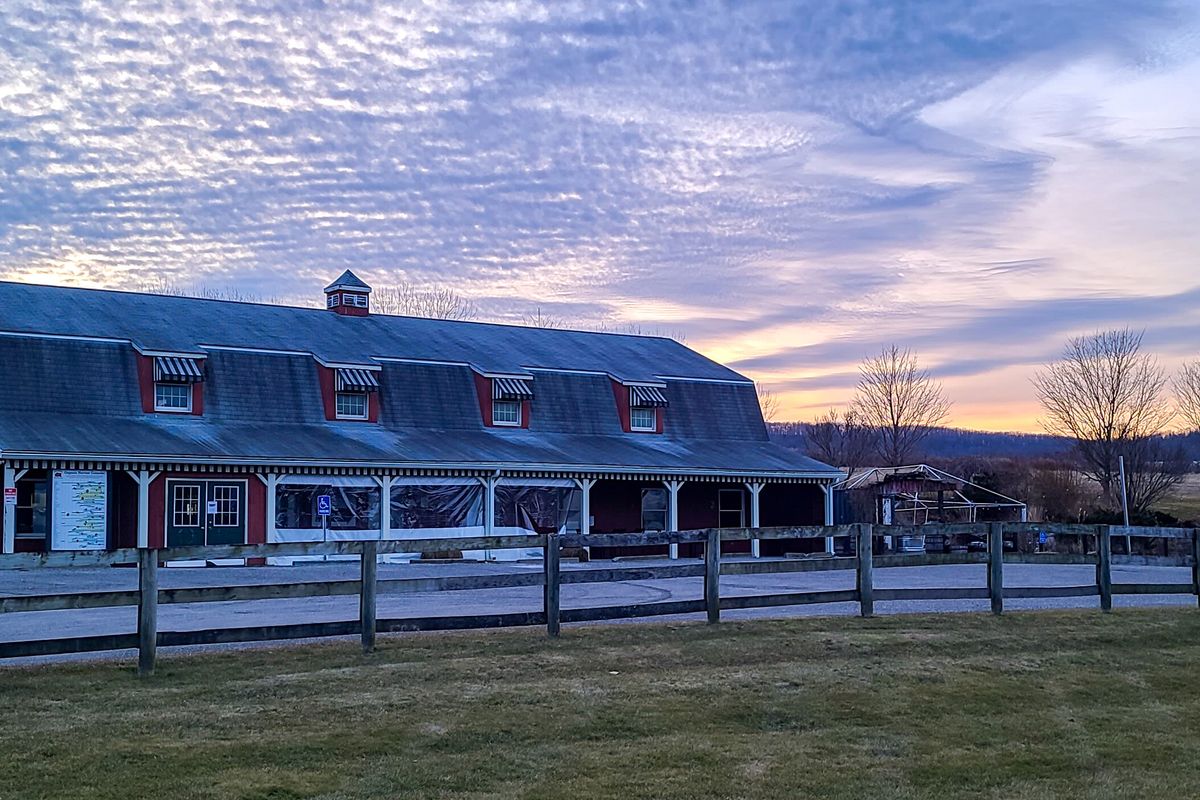The sun sets on McEnroe’s Farm Stand and Eatery