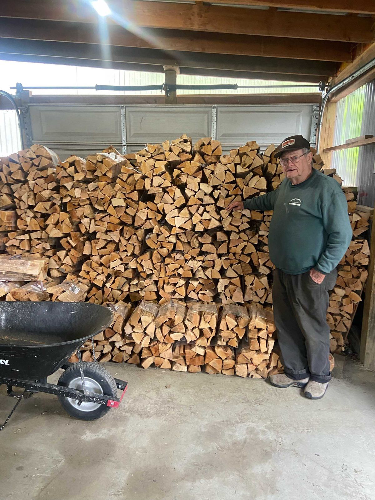 Local firewood splitter remembers a life of back-breaking labor