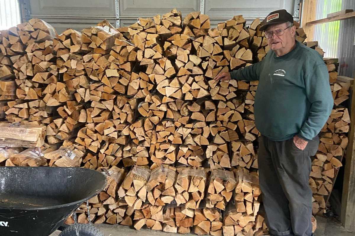 Local firewood splitter remembers a life of back-breaking labor