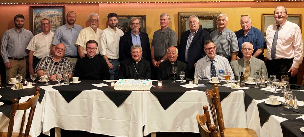 The Knights celebrate a special night