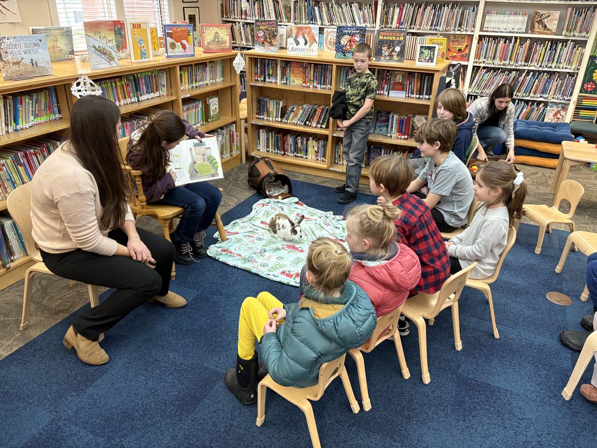 Joy-filled Bunny Story Hour at the David M. Hunt Library